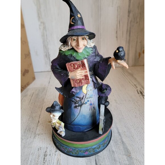 Jim Shore Ghostly, Ghastly Greetings 4056593 Halloween witch figure - Picture 3 of 10